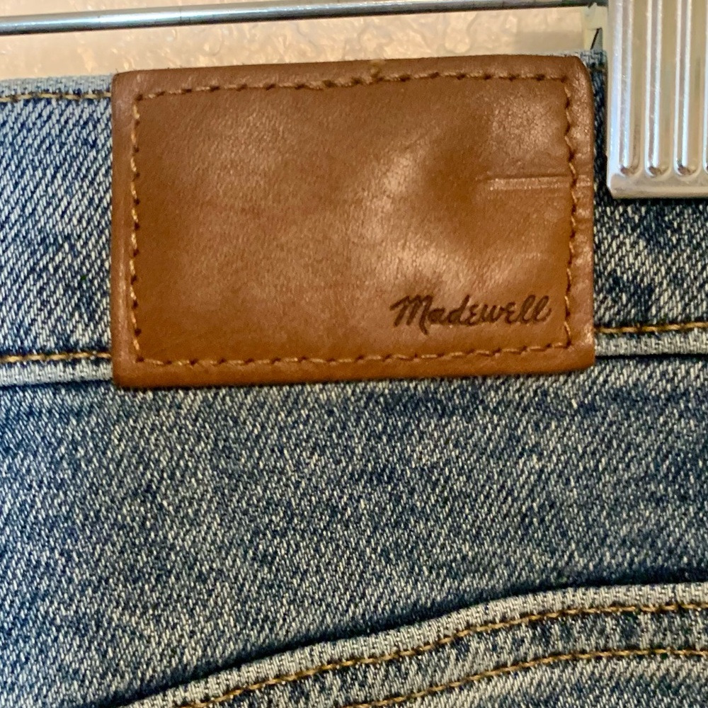 Madewell The Momjean Medium Wash Blue Denim Size 25 Petite - Picture 9 of 15